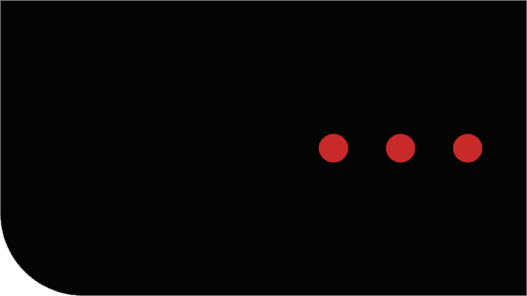 svart färg tre röda prickar till höger